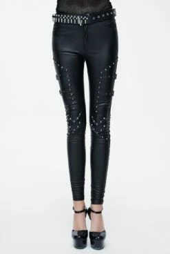 Pantalon Slim DEVIL FASHION Look Cuir