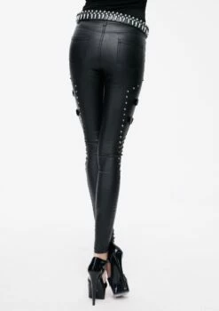 Pantalon Slim DEVIL FASHION Look Cuir -Spiral Boutique pt0568 900