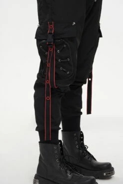 Pantalon Cargo DEVIL FASHION 'cyber Goth' -Spiral Boutique pt1768 900