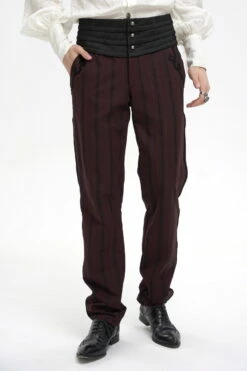 Pantalon Victorien Bordeaux DEVIL FASHION 'Modares'
