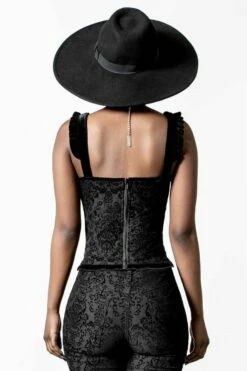 Top Velours KILLSTAR 'rita Rite' -Spiral Boutique rita rite corset top d x1600 900