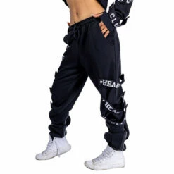 HELL BUNNY Jogging Femme HEARTLESS 'sad Girl' -Spiral Boutique sad girl club joggers ladies black heartless 4 900