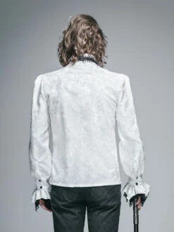 Chemise Gothique Vampire Blanche -Spiral Boutique sht01002 2 1000