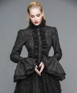 Chemisier Gothique Noir DEVIL FASHION