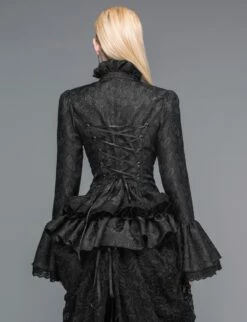 Chemisier Gothique Noir DEVIL FASHION -Spiral Boutique sht0170139640281653297238754 2 900