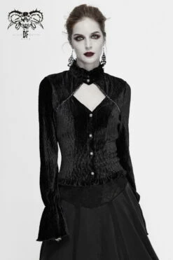 Chemise Velours DEVIL FASHION 'melisenda' -Spiral Boutique sht0608 900