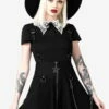 Jupe Gothique KILLSTAR 'Study Hell' -Spiral Boutique study hell suspender skirt w b x1600 900