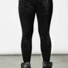 Leggings Velours KILLSTAR 'to Ashes' -Spiral Boutique to ashes velvet leggings f x1600 900