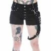 Short Clouté Vixxsin 'true' -Spiral Boutique true shorts black vixxsin 1 900