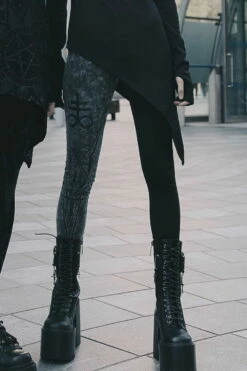 Leggings KILLSTAR 'two Faced' -Spiral Boutique two faced witch leggings x1600 900