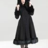 Manteau Gothique HELL BUNNY 'elivra' -Spiral Boutique ukimages8057 black 2 900