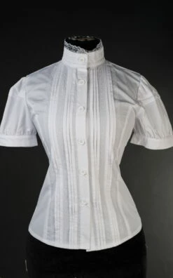 Chemisier Victorien Blanc -Spiral Boutique white edwardian blouse 900