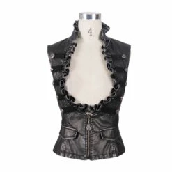Blouson Goth Rock Sans Manches DEVIL FASHION 11 Blouson Goth Rock Sans Manches DEVIL FASHION -Spiral Boutique wt