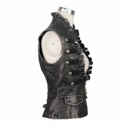 Blouson Goth Rock Sans Manches DEVIL FASHION 12 Blouson Goth Rock Sans Manches DEVIL FASHION -Spiral Boutique wt2