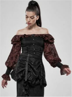 Chemisier Victorien PUNK RAVE -Spiral Boutique wy11233 900