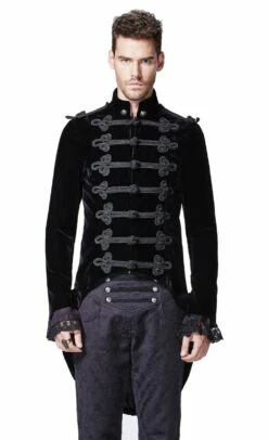 Veste Gothique Homme Queue De Pie 'baron Noir'