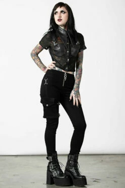 Pantalon KILLSTAR 'Zodiac Harness' -Spiral Boutique zodiac harness jeans w b x1600 900