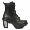 Bottines Gothiques New Rock Noires M.NEOTR008-S1 -Spiral Boutique zz